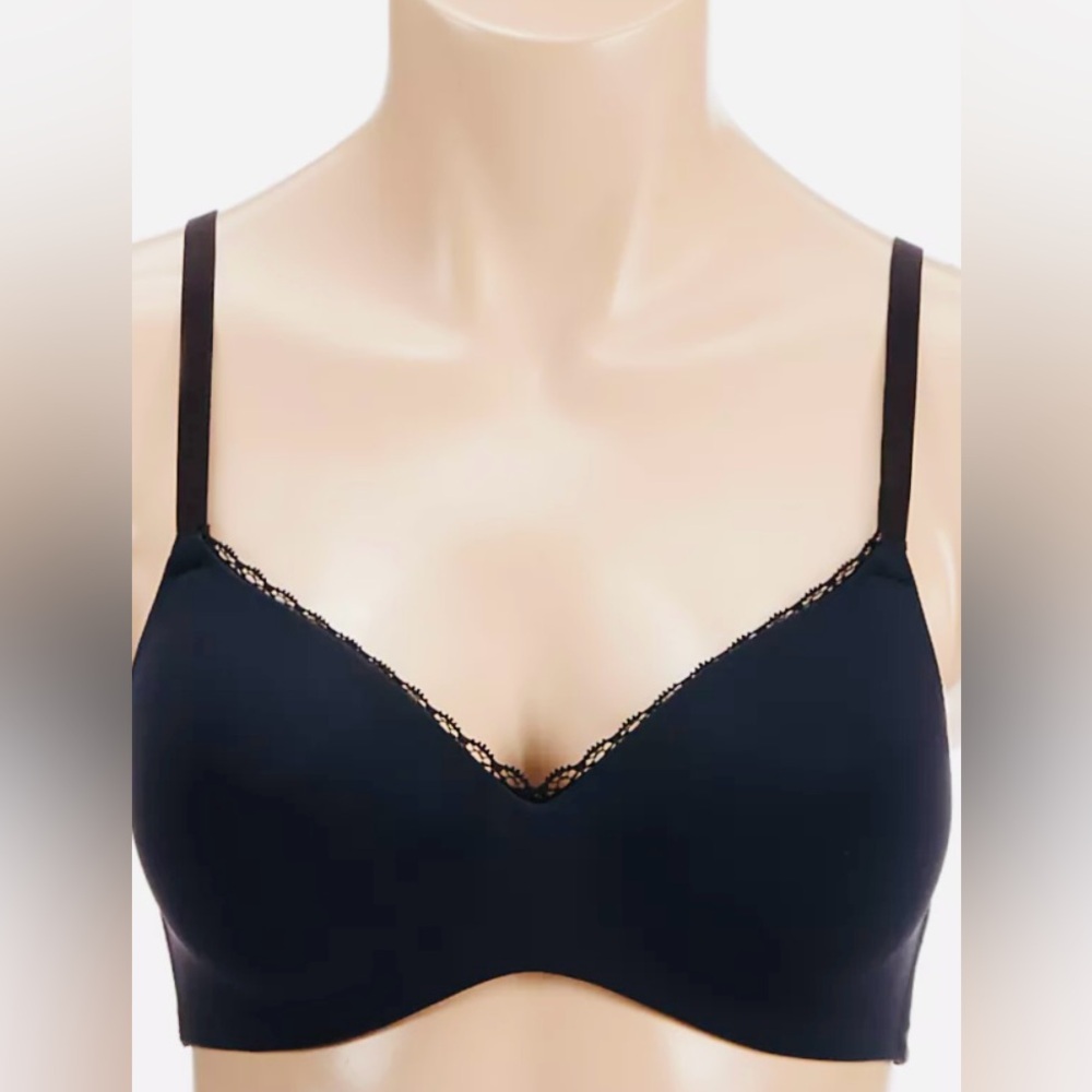 MAIDENFORM Pure Comfort Embellished Lift Wireless Bra, Size Medium
